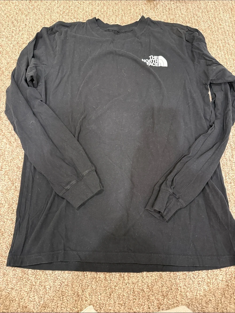 The North Face Black Long Sleeve Logo Tee